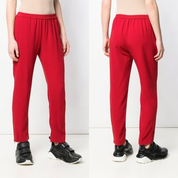 Stella McCartney Tamara Trousers Coral Red Womens Size 38 or US Size 4‎ Pants - Picture 1 of 15